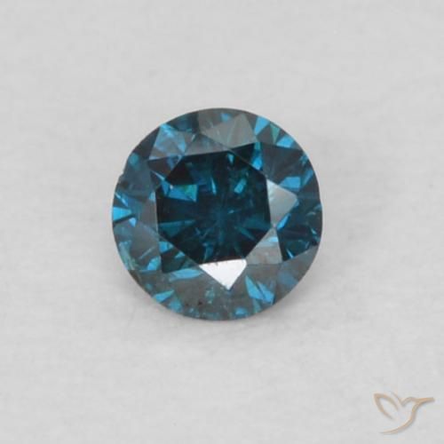 0.05ct 자연스러운 파란색 다이아몬드, 둥근, VS