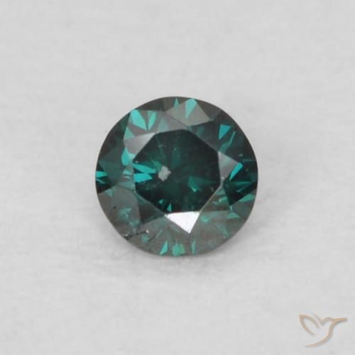 0.05ct 자연스러운 녹색 다이아몬드, 둥근, VS