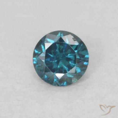 0.05ct 자연스러운 파란색 다이아몬드, 둥근, VS