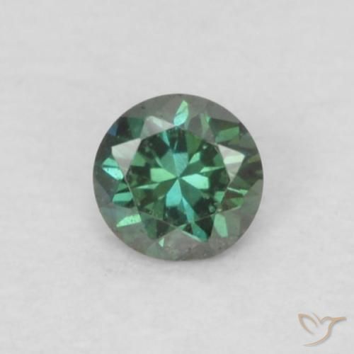 0.05ct 자연스러운 녹색 다이아몬드, 둥근, VS