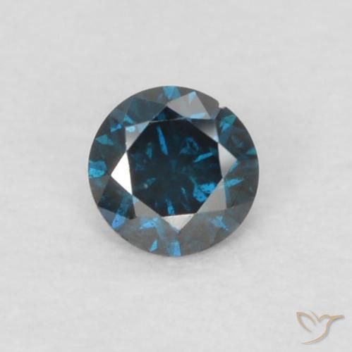 0.05ct 자연스러운 파란색 다이아몬드, 둥근, VS