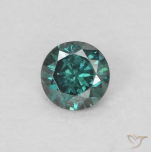 0.04ct 자연스러운 녹색 다이아몬드, 둥근, VS