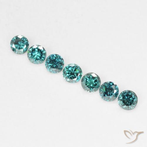 0.04ct 자연스러운 녹색 다이아몬드, 둥근, VVS-VS