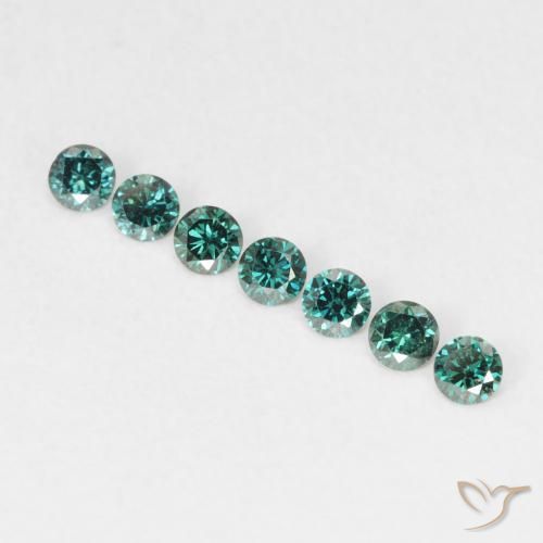 0.04ct 자연스러운 녹색 다이아몬드, 둥근, VVS-VS