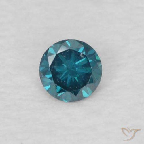 0.04ct 자연스러운 파란색 다이아몬드, 둥근, VVS