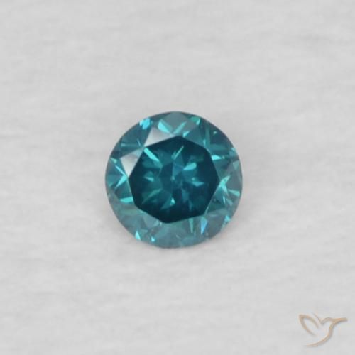 0.03ct 자연스러운 파란색 다이아몬드, 둥근, VVS