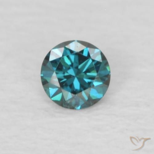 0.04ct 자연스러운 파란색 다이아몬드, 둥근, VVS