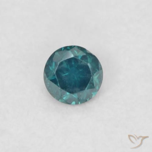 0.03ct 자연스러운 녹색 다이아몬드, 둥근, VVS-VS