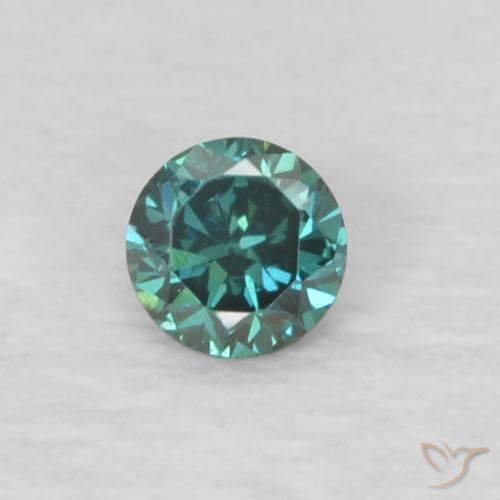 0.04ct 자연스러운 녹색 다이아몬드, 둥근, VVS