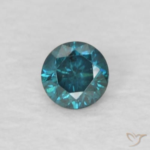 0.04ct 자연스러운 파란색 다이아몬드, 둥근, VVS