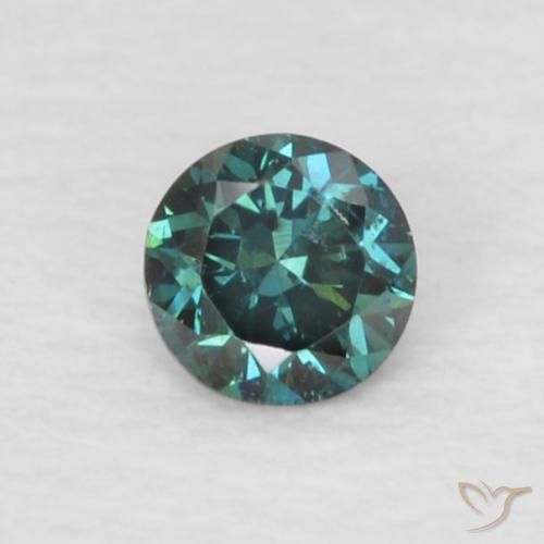 0.06ct 자연스러운 녹색 다이아몬드, 둥근, VVS-VS