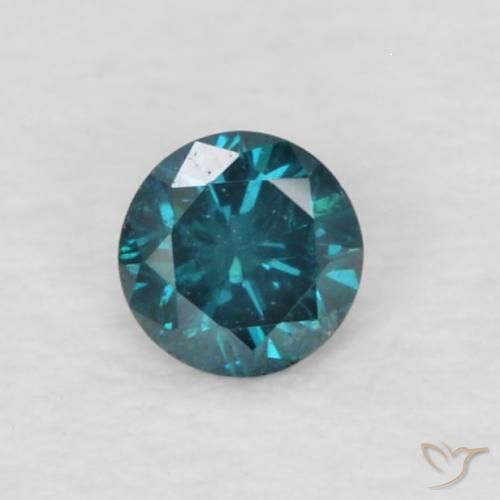 0.05ct 자연스러운 파란색 다이아몬드, 둥근, VVS-VS