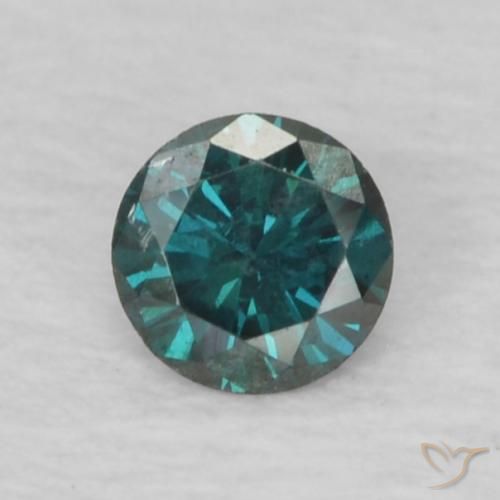 0.06ct 자연스러운 녹색 다이아몬드, 둥근, VS