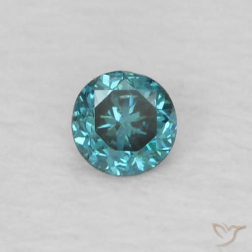 0.04ct 자연스러운 파란색 다이아몬드, 둥근, VS