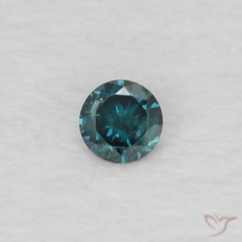 0.02ct 자연스러운 녹색 다이아몬드, 둥근, VS