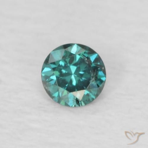 0.03ct 자연스러운 녹색 다이아몬드, 둥근, VS