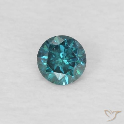 0.03ct 자연스러운 파란색 다이아몬드, 둥근, VS
