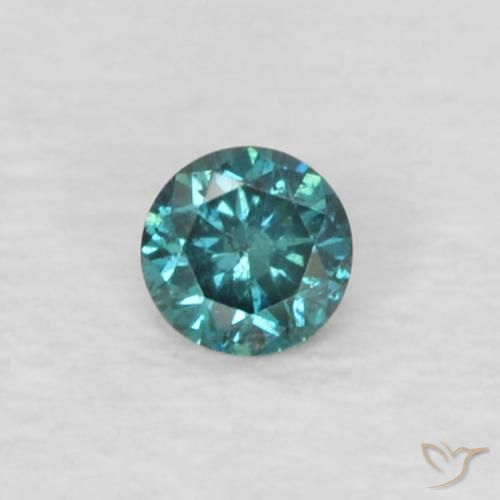 0.04ct 자연스러운 파란색 다이아몬드, 둥근, VS