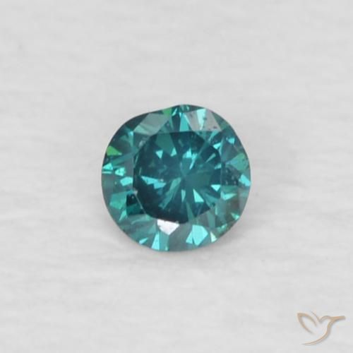 0.04ct 자연스러운 녹색 다이아몬드, 둥근, VS