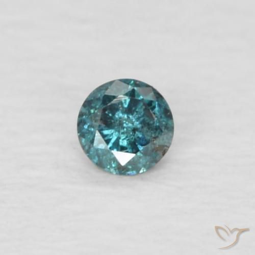 0.03ct 자연스러운 녹색 다이아몬드, 둥근, VVS-VS