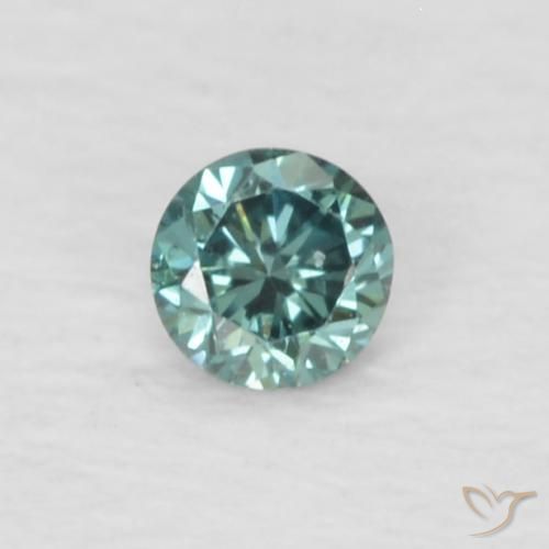 0.04ct 자연스러운 민트 그린 다이아몬드, 둥근, VVS-VS
