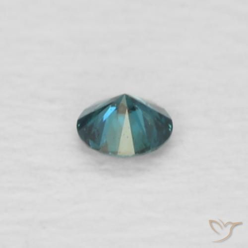 0.03캐럿 천연 블루 다이아몬드, 라운드 컷, 1.86 mm, VVS-VS