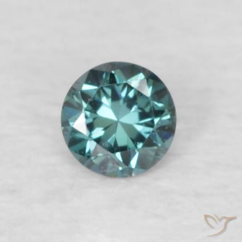 0.05ct 자연스러운 파란색 다이아몬드, 둥근, VVS