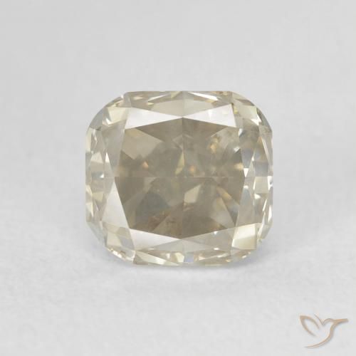 1.21ct 자연스러운 연한 갈색 다이아몬드, 에메랄드 컷, SI