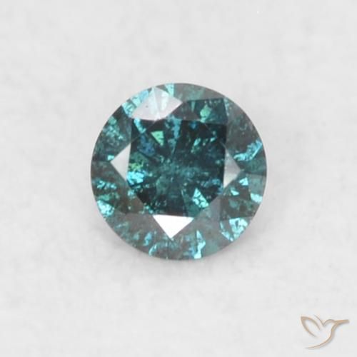 0.03ct 자연스러운 파란색 다이아몬드, 둥근, SI