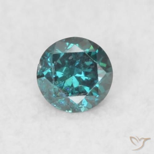 0.02ct 자연스러운 파란색 다이아몬드, 둥근, SI