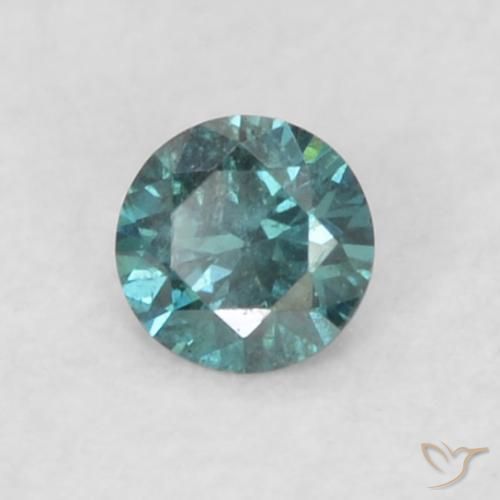 0.02ct 자연스러운 파란색 다이아몬드, 둥근, VS