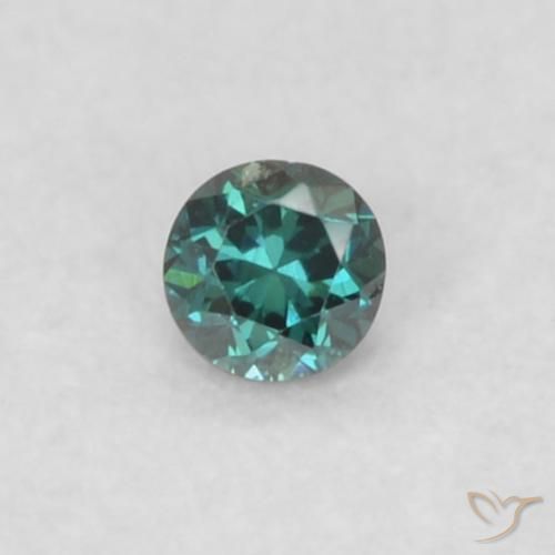 0.02ct 자연스러운 녹색 다이아몬드, 둥근, VS