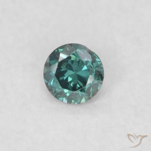 0.02ct 자연스러운 녹색 다이아몬드, 둥근, VS