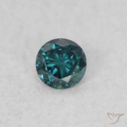 0.02ct 자연스러운 파란색 다이아몬드, 둥근, SI