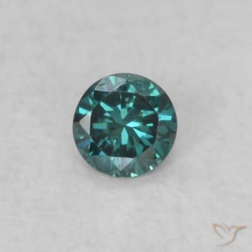 0.03ct 자연스러운 파란색 다이아몬드, 둥근, VS