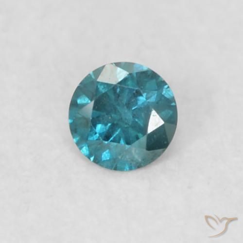 0.03ct 자연스러운 파란색 다이아몬드, 둥근, VS