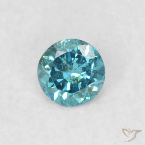 0.05ct 자연스러운 파란색 다이아몬드, 둥근, VS