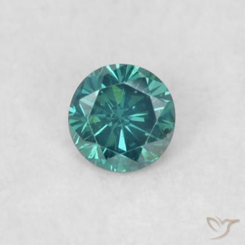 0.05ct 자연스러운 파란색 다이아몬드, 둥근, VVS-VS
