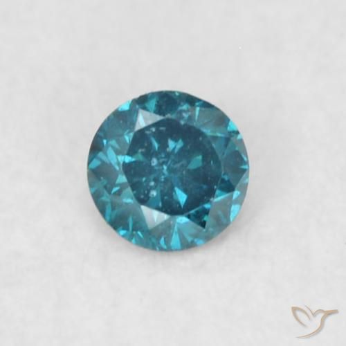 0.06ct 자연스러운 파란색 다이아몬드, 둥근, VS