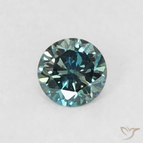 0.04ct 자연스러운 녹색 다이아몬드, 둥근, VVS-VS