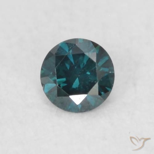 0.04ct 자연스러운 파란색 다이아몬드, 둥근, VVS-VS