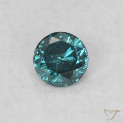 0.05ct 자연스러운 파란색 다이아몬드, 둥근, VS