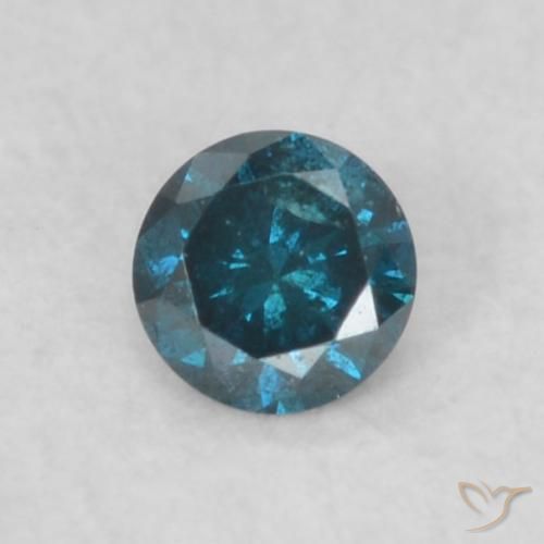 0.06ct 자연스러운 파란색 다이아몬드, 둥근, VS-SI