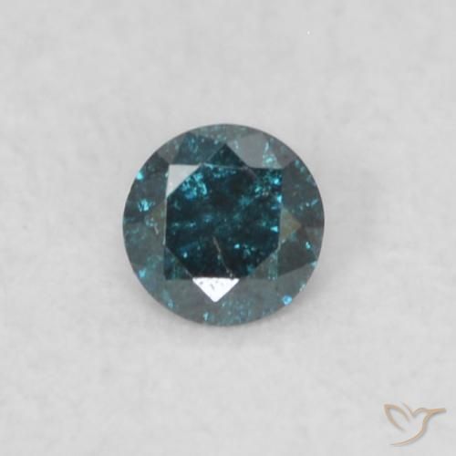 0.05ct 자연스러운 파란색 다이아몬드, 둥근, VS-SI
