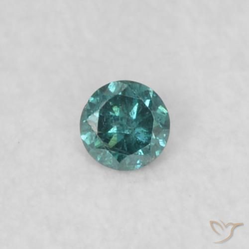 0.02ct 자연스러운 파란색 다이아몬드, 둥근, SI