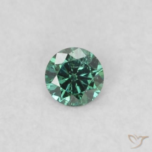 0.02ct 자연스러운 녹색 다이아몬드, 둥근, VS