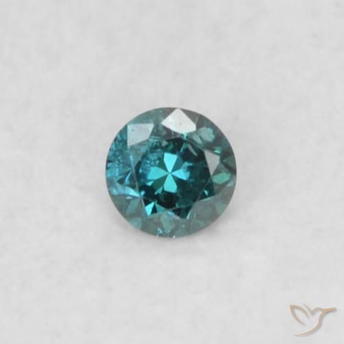 0.02ct 자연스러운 파란색 다이아몬드, 둥근, VS