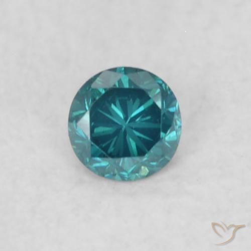 0.04ct 자연스러운 파란색 다이아몬드, 둥근, VS
