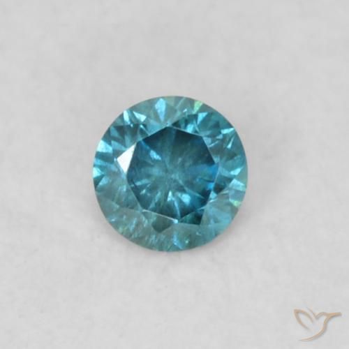 0.04ct 자연스러운 파란색 다이아몬드, 둥근, VS