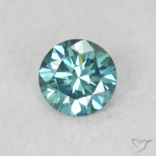 0.05ct 자연스러운 파란색 다이아몬드, 둥근, VS